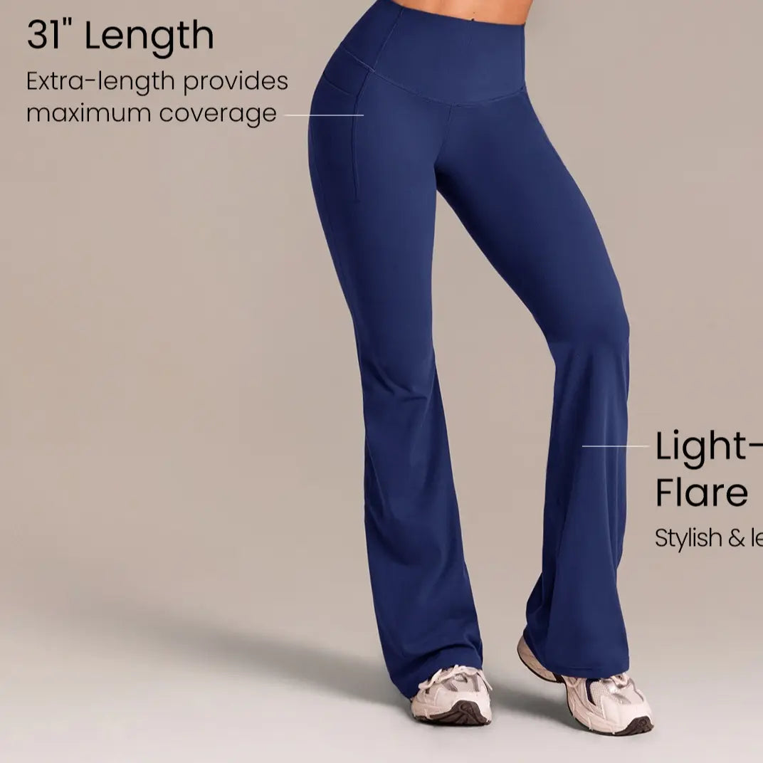 GLOWMODE Featherfit Peakbum Collection Invisible Scrunch Leggings and Shorts with Side Pockets for Medium Impact Training and Fitness Activities