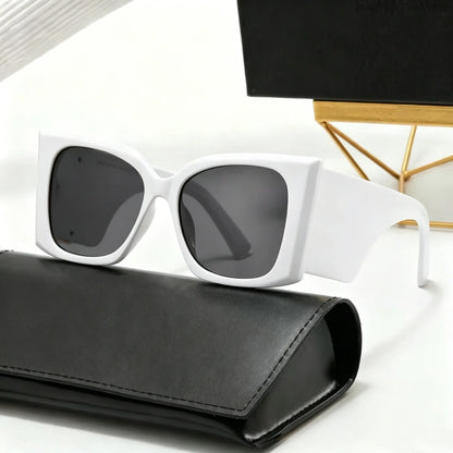 Y2K Oversized Square Cat Eye Sunglasses, Designer Trendy UV400 Protection Shades for Men Women, Summer Party Fashion Big Frame Eyewear